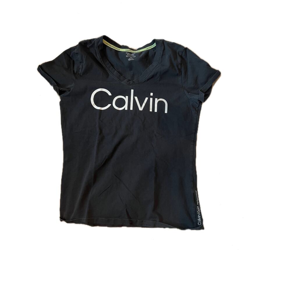 Calvin Klein Performance Stretch Black T-Shirt Mens L